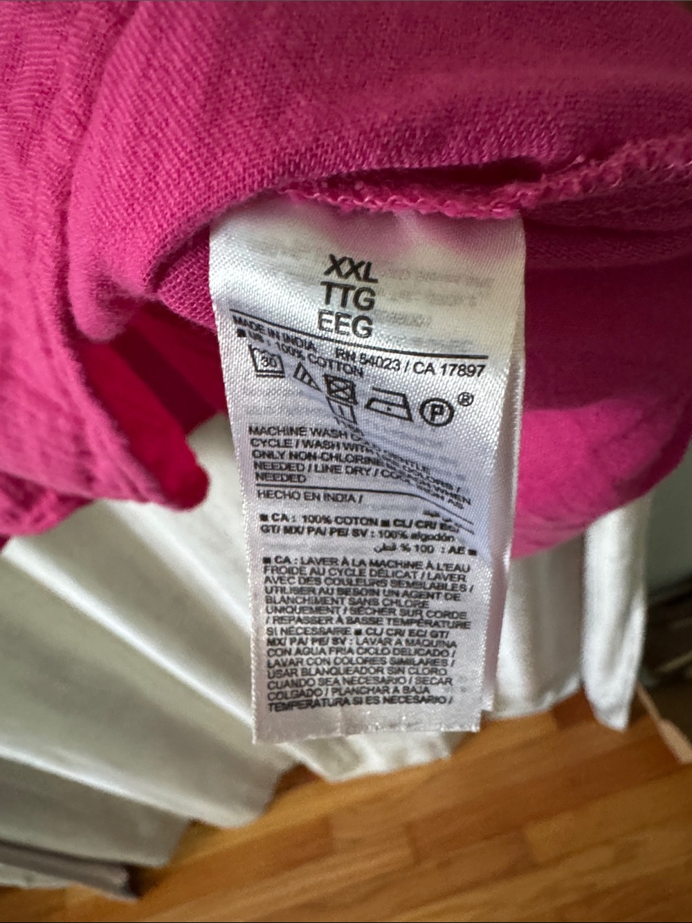 Old Navy Hot Pink V-Neck Gauze Dress - Picture 6 of 8